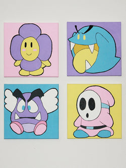 4 Mario Enemies Canvases